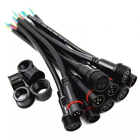 2 pin waterproof connector cable
