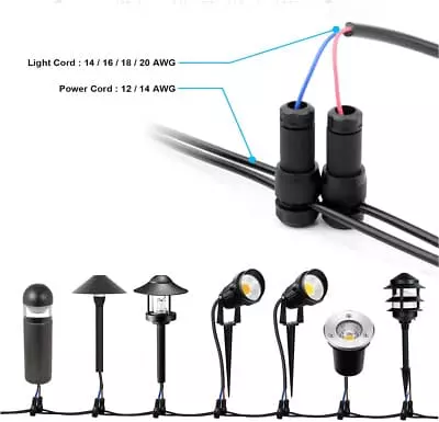 waterproof connector cable for Outdoor Lighting Systems