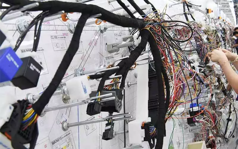 Custom Truck Wiring Harness Process