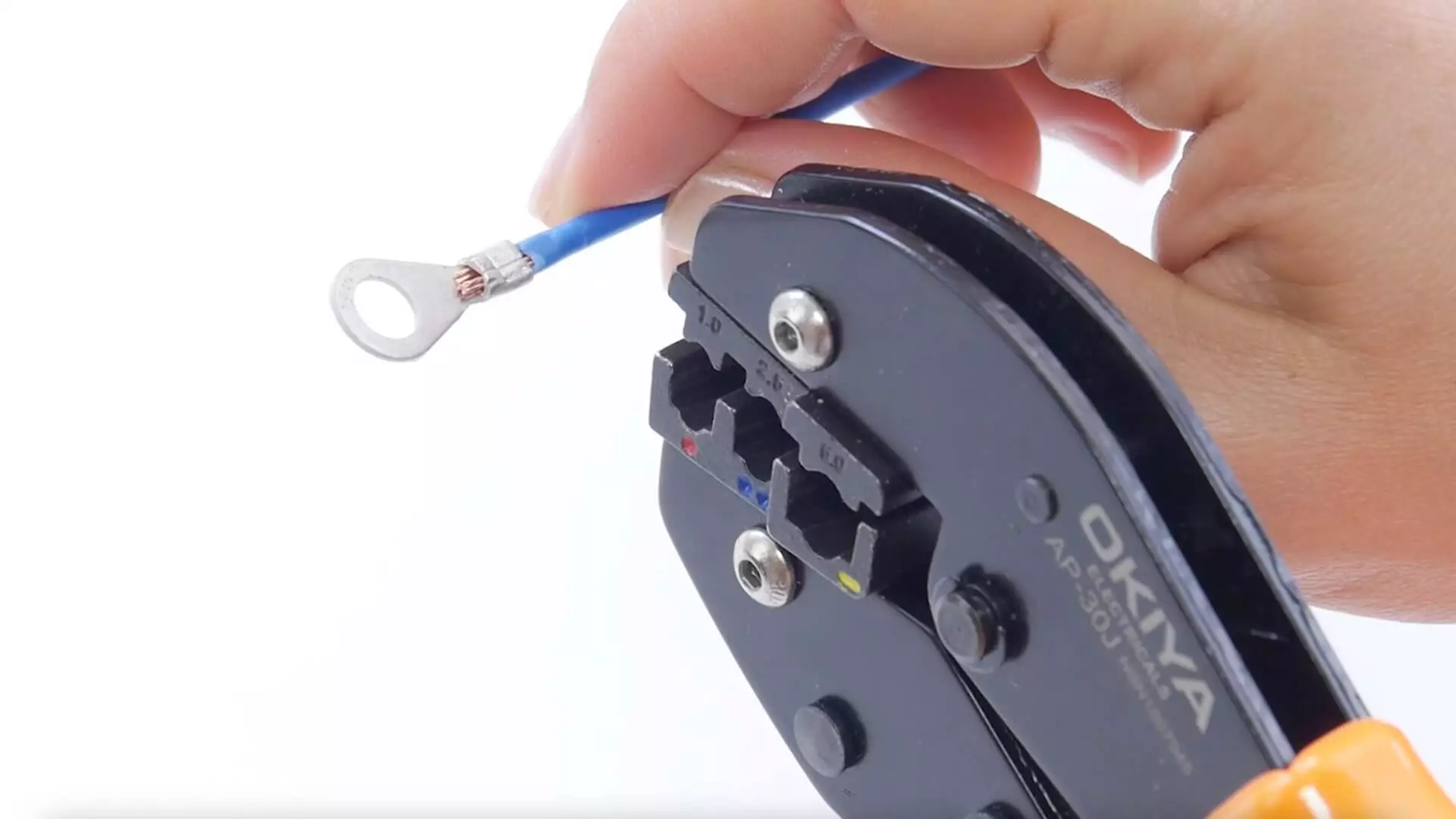 List of tools and materials needed for crimping wires