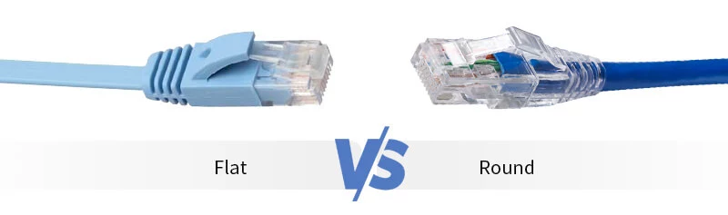 Which is better flat or round ethernet cable