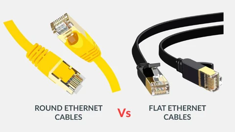 which is better flat or round ethernet cable