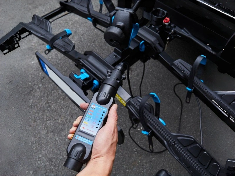 How do you test the installation before towing