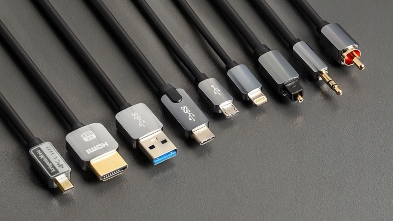 3.5 mm, Optical, USB, HDMI, and Professional Audio