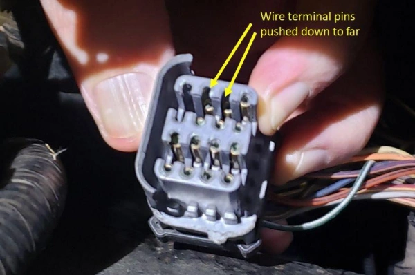 Inspect Connector Pin Fit and Terminal Condition