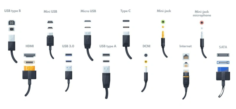 what are the main computer cable types